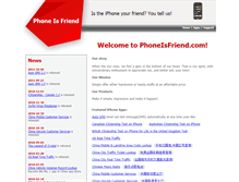 Tablet Screenshot of phoneisfriend.com